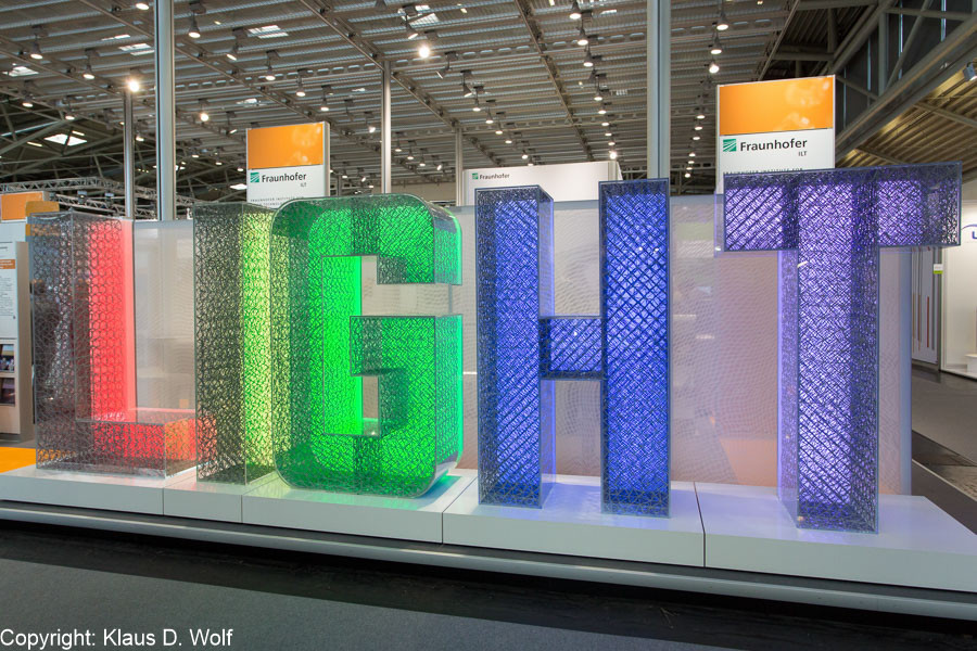 Messefotografie, Fraunhofer Messestand auf der Laser World of Photonics, Messe München