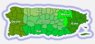 Regiones y Municipios de Puerto Rico