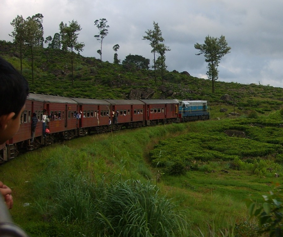 Zugfahrt durchs Hochland von Nuwara Eliya nach Ella