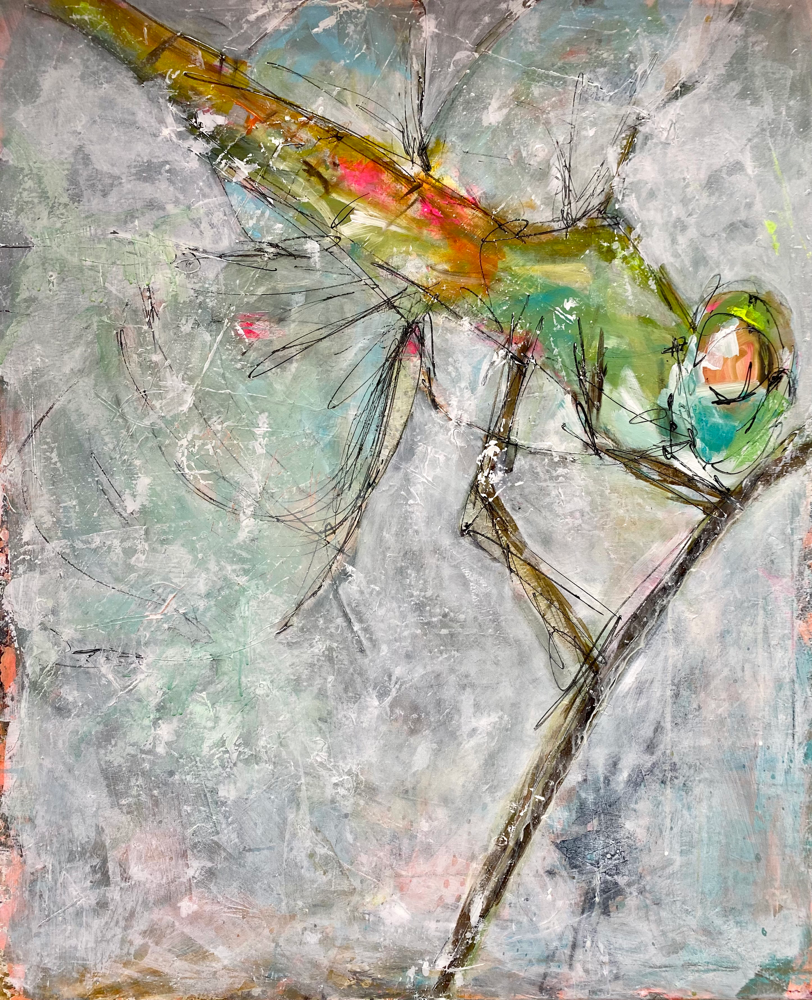 Dragonfly Acryl auf Leinwand 80 x 100 cm