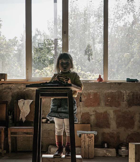 Atelier in Jerewan, Steinmetz, Skulpturist