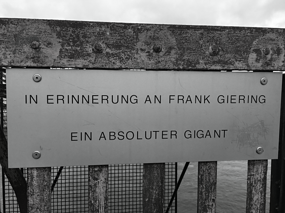 In Erinnerung an Frank Giering (Hubbrücke, Magdeburg)