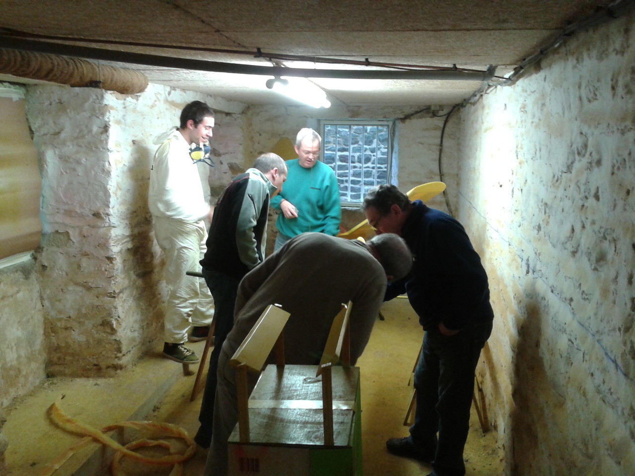 arrivée de la brigade des inspecteurs des travaux finis