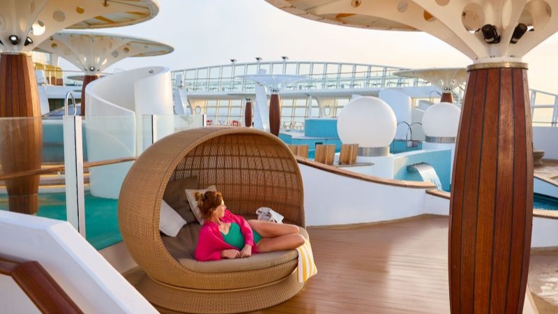 AIDAdiva Deck mit Strandkorb