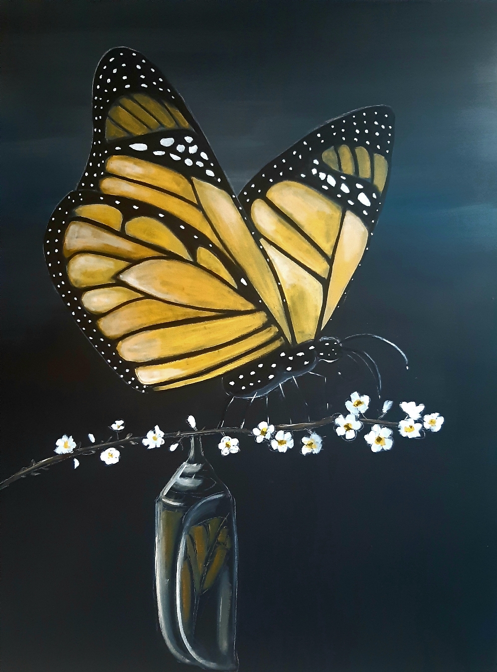 "Metamorphose-Verwandlung" Acryl auf Leinwand 60x80 cm