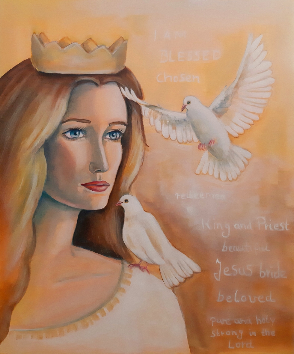 Königlich berufen. Acryl auf Leinwand 50x60 cm