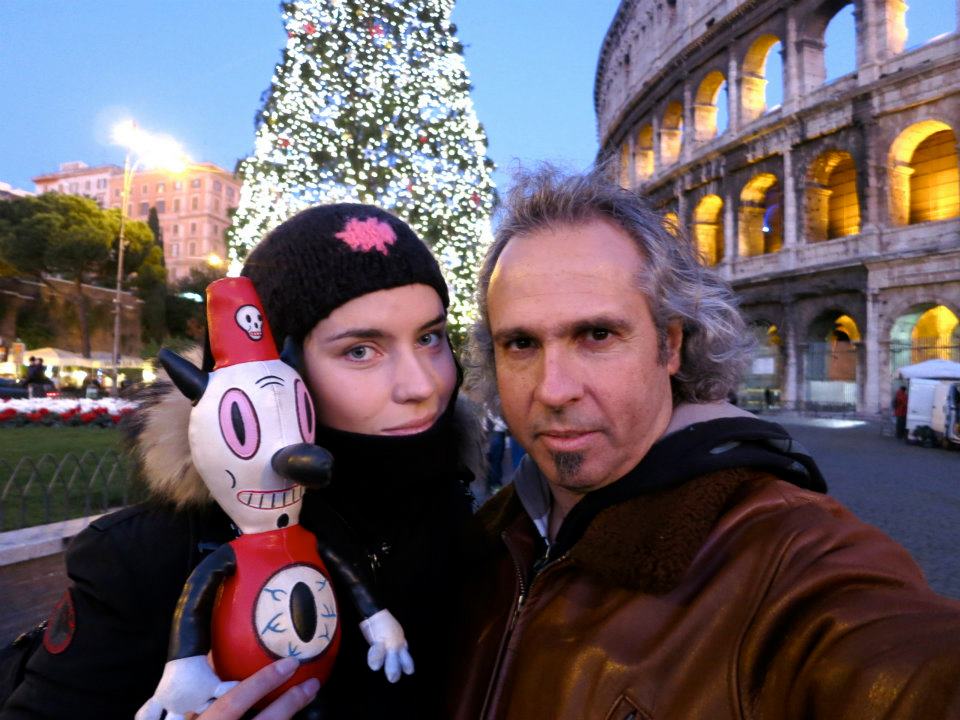 with the artist Gary Baseman