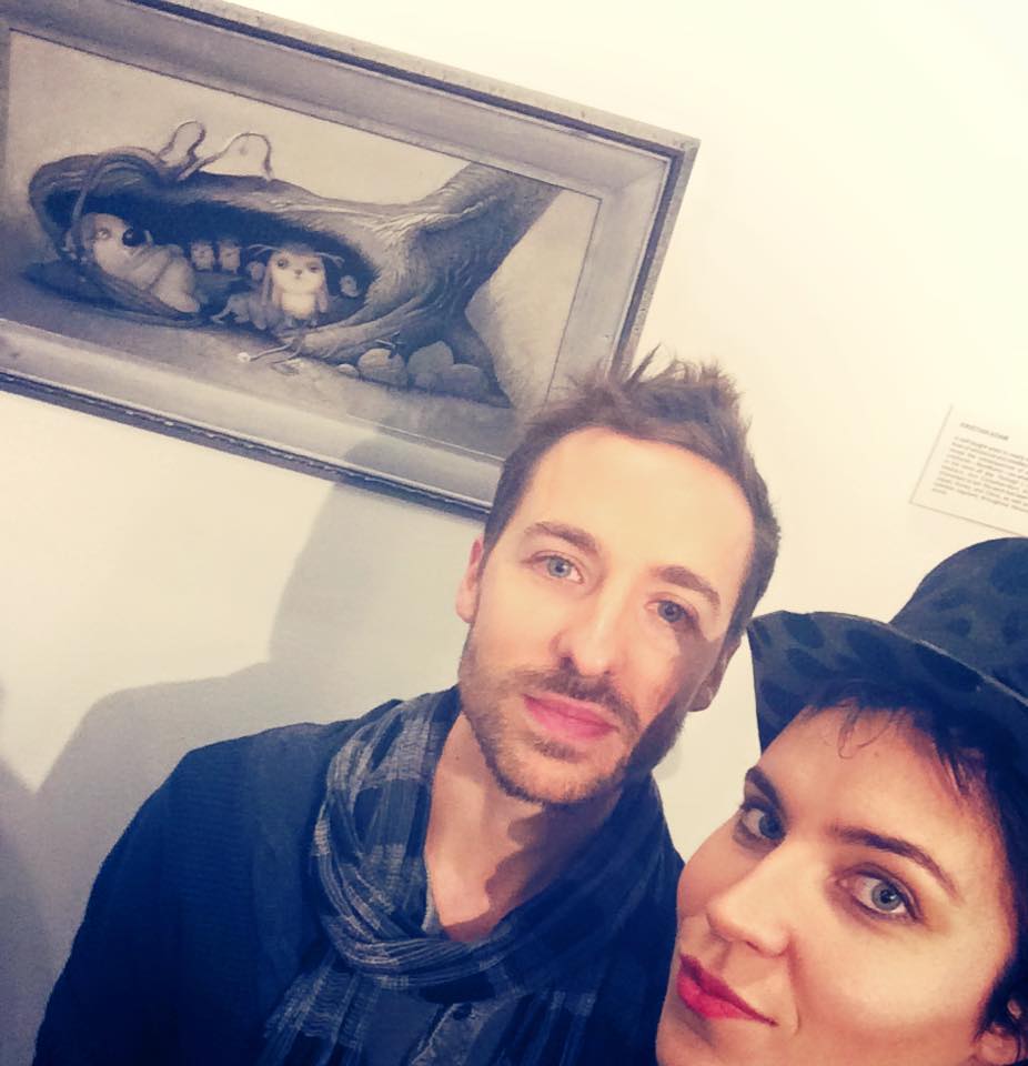 with the artist Kristian Adam