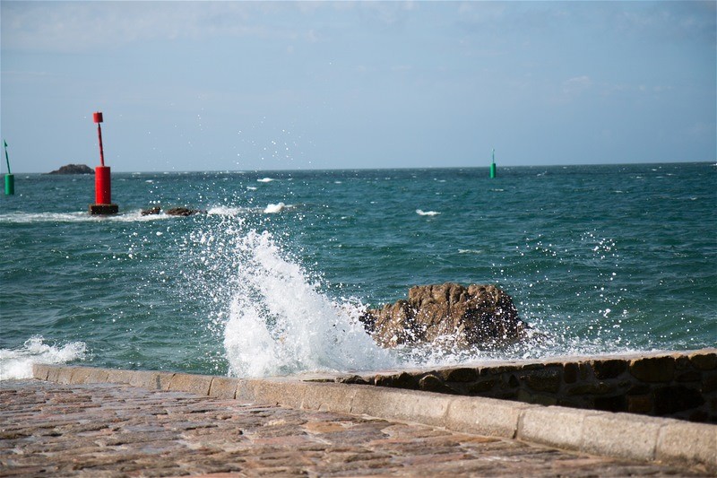 point du hoc - die gischt