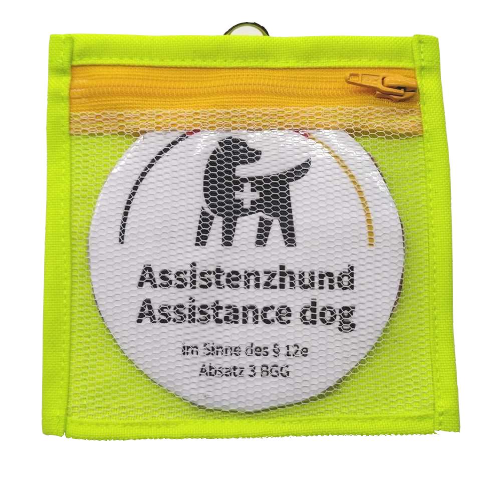 Tasche für die  Kennzeichnung von Assistenzhunden
