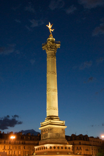 place de la bastille, colonne de juillet