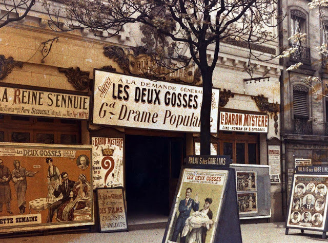 cinéma Pathé, Gobelins, Paris, 1918, musée Albert Kahn