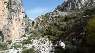 Wandern in der Vyros-Schlucht oberhalb von Kardamili