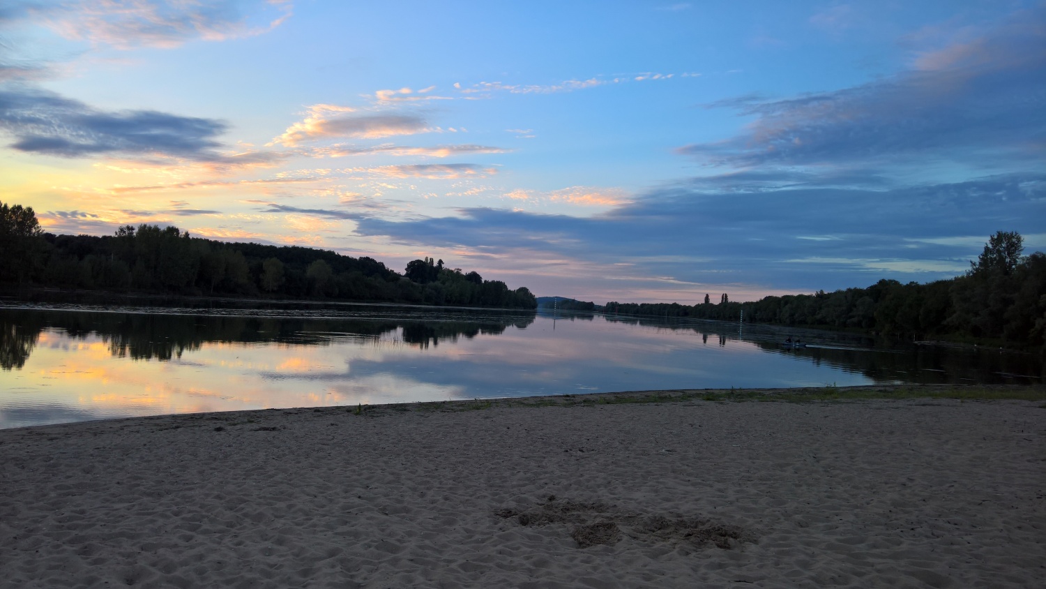 Abendstimmung an der Saône