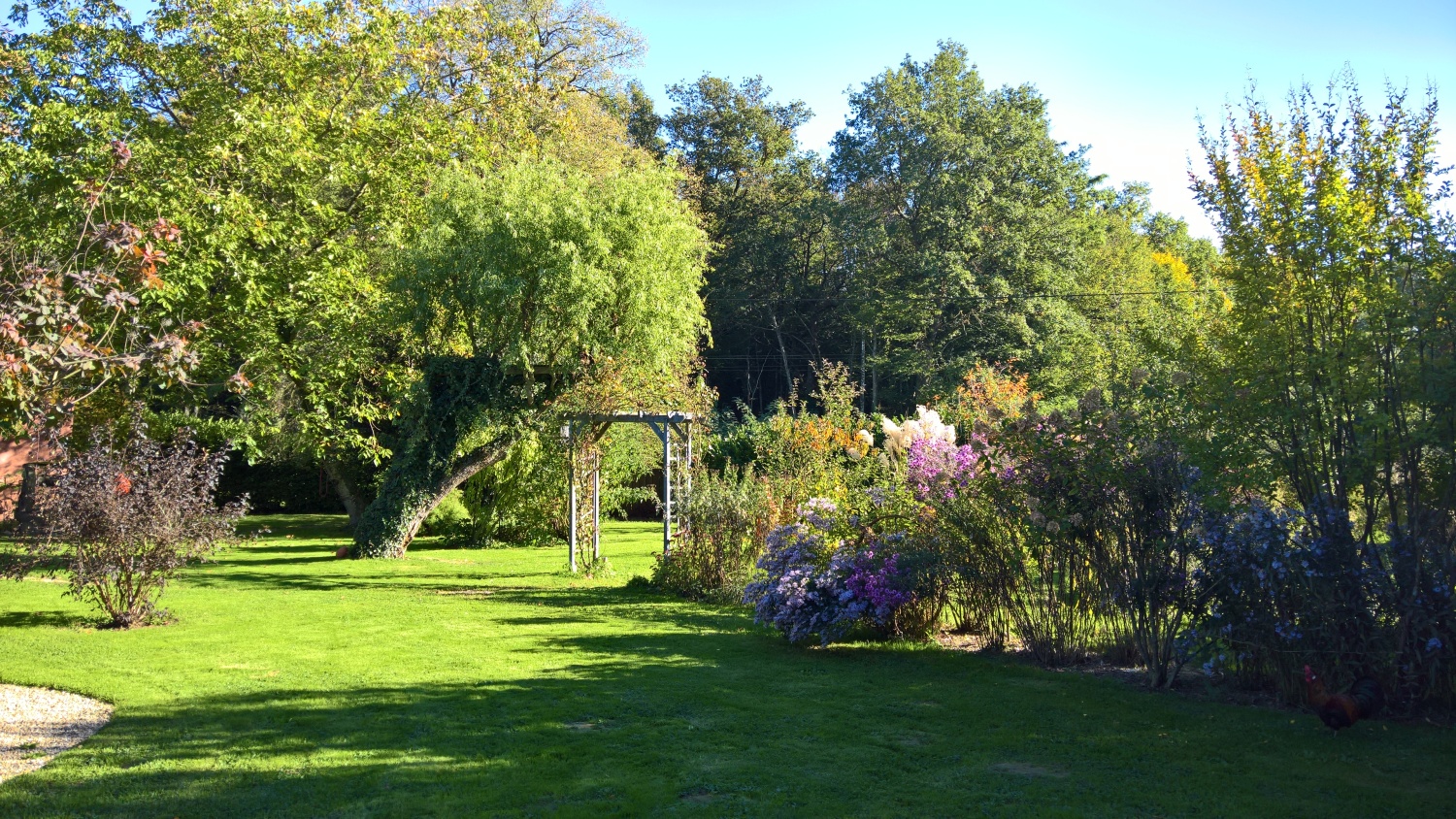 Herbststimmung im Garten von Maison Libellule