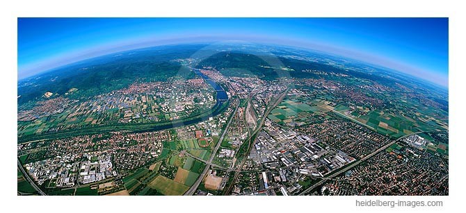 Archiv-Nr. lc10_6815 | Heidelberg Panorama Richtung Rheinebene