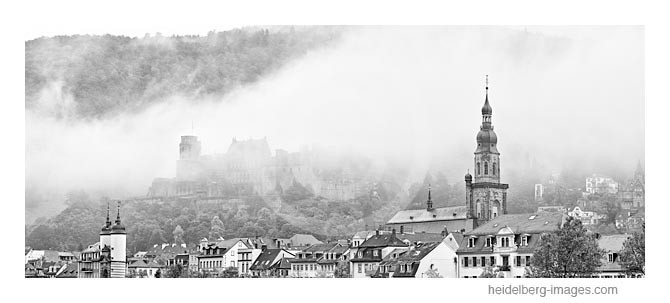 Archiv-Nr. h2013155 | Heidelberg, Morgennebel über dem Schloss 