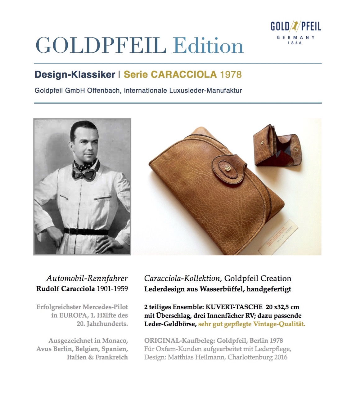 Taschen-Charity / feine Lederpflege für Oxfam / Aufarbeitung im VINTAGE LOOK