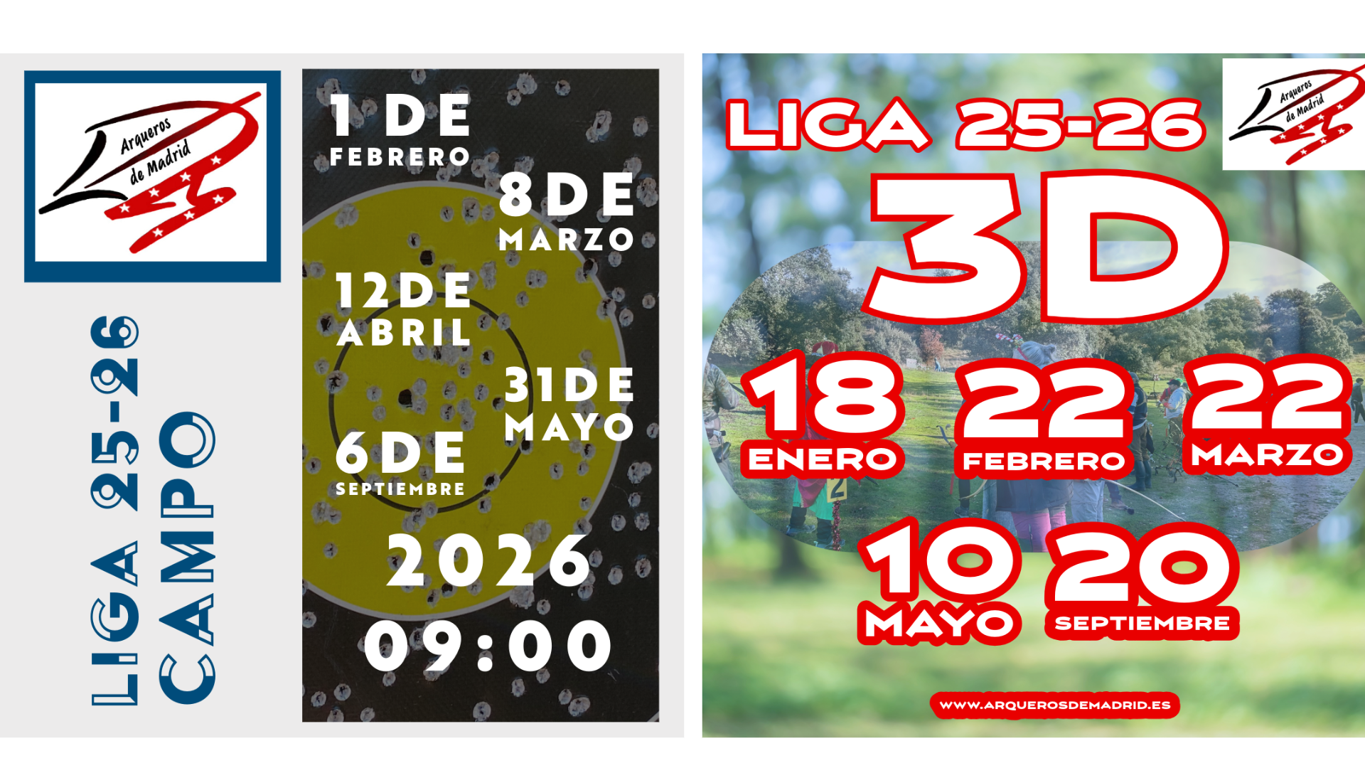 Ligas 3D y CAMPO ADM 25-26