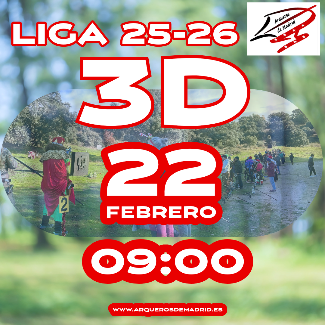 Clasificación 2ª Tirada de Liga 3D 25-26