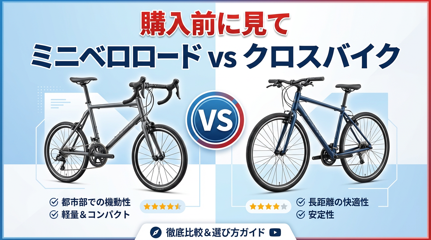 クロスバイク購入前に知りたい｜ミニベロロードバイクという選択肢を徹底検証