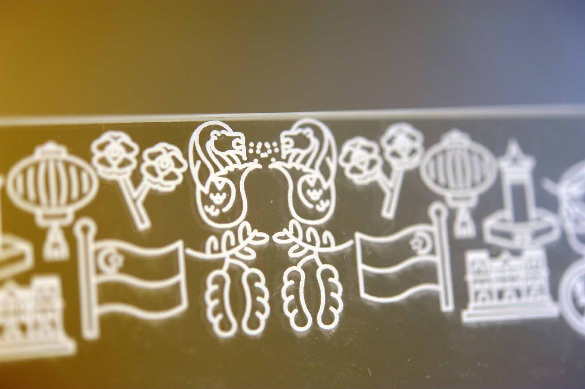 Laser engraving icons