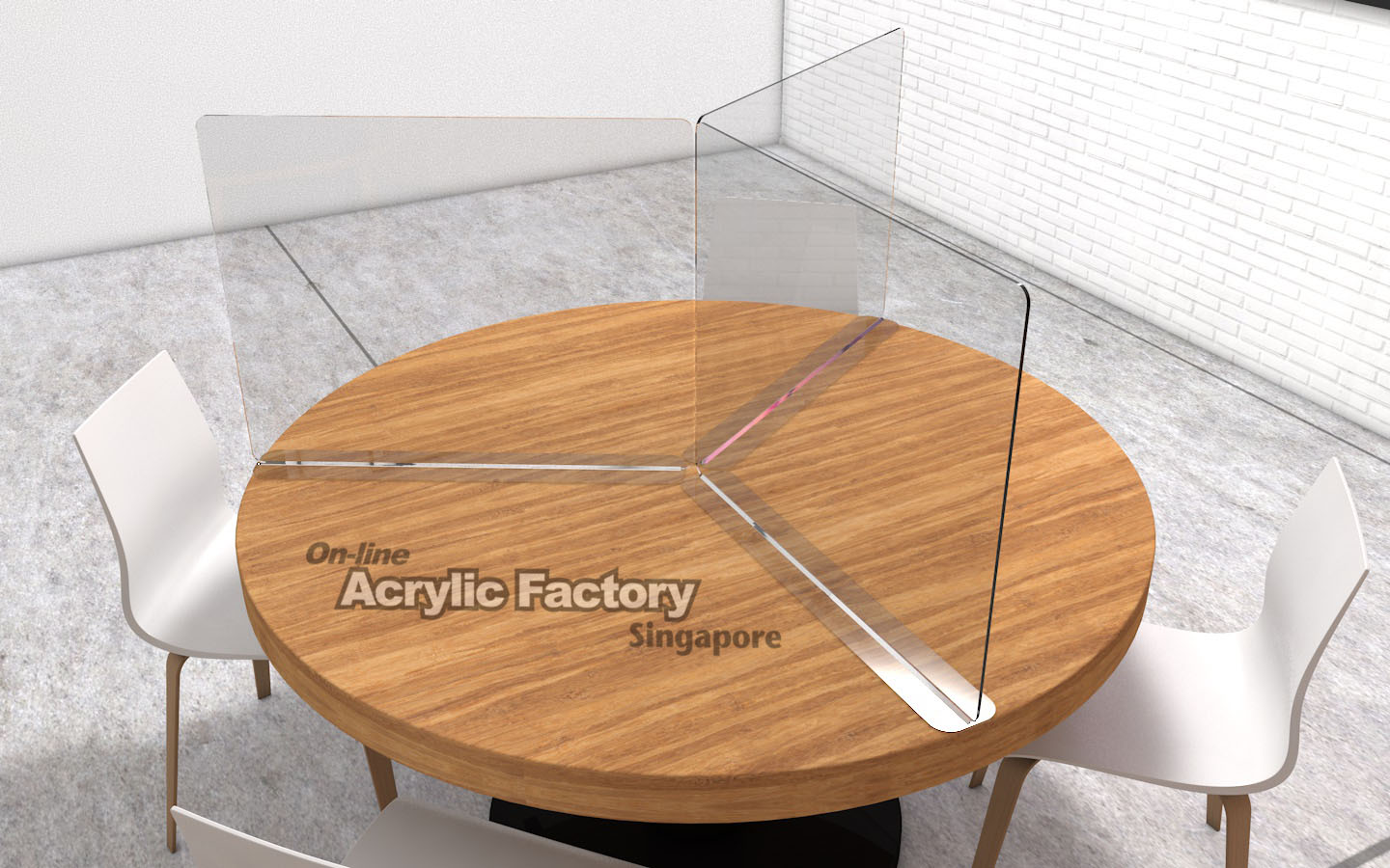 Acrylic Shield TYPE 8 Acrylic display design production Singapore
