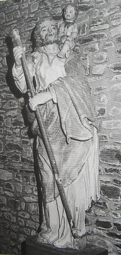 Saint-Christophe-de-Chaulieu, statue XVIII eme