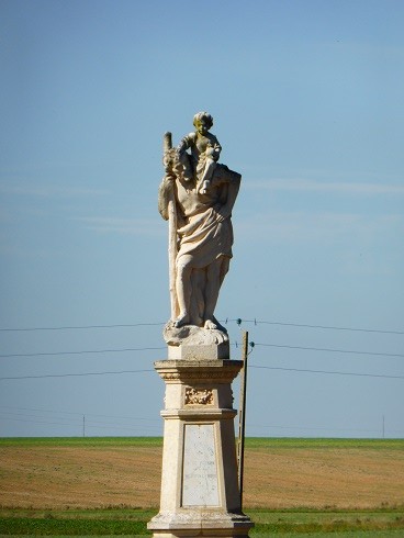 Statue monumentale de Saint Christophe