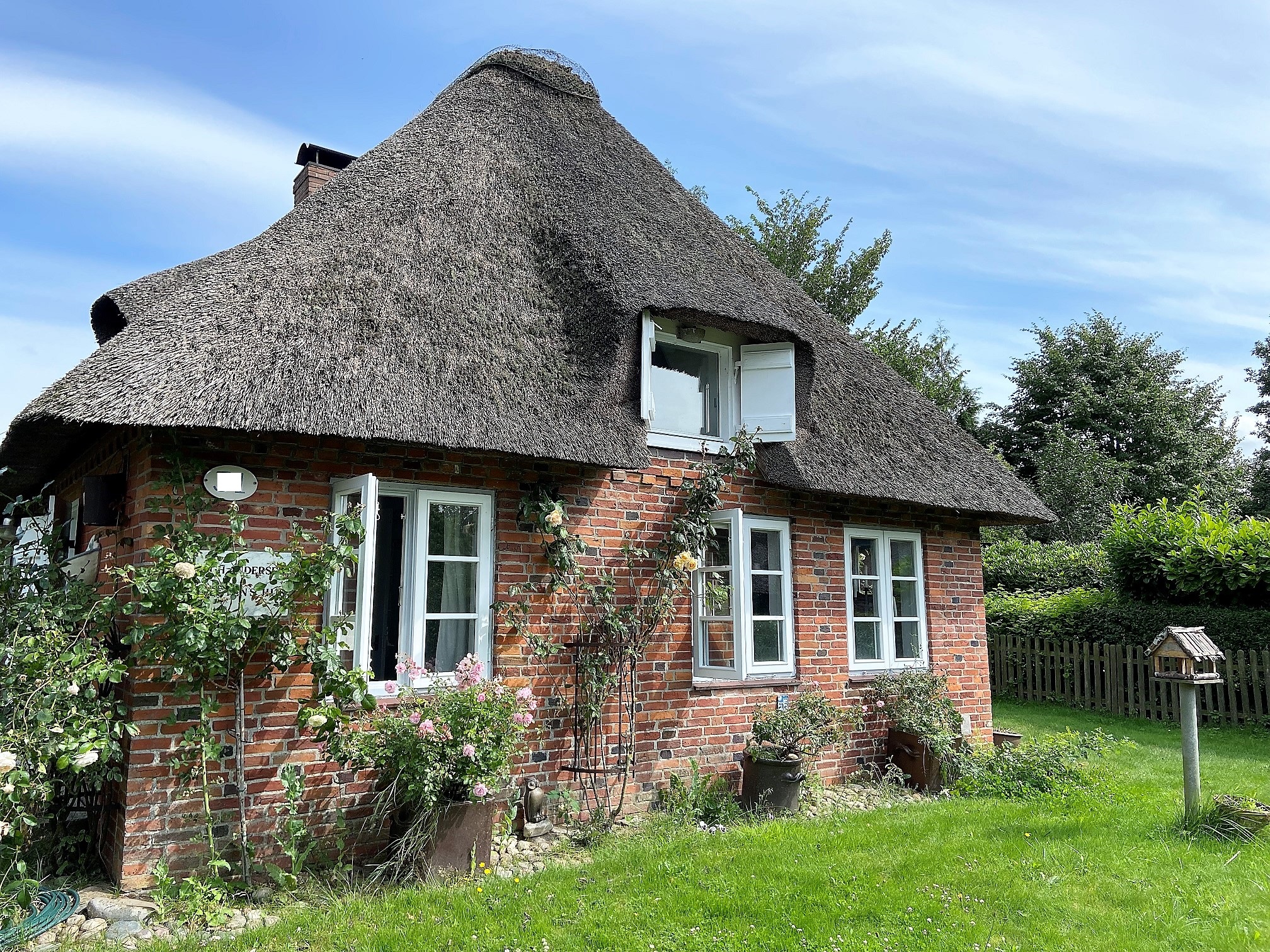 Reetdachhaus direkt vor Sylt & Dänemark Immobilien an Nord und