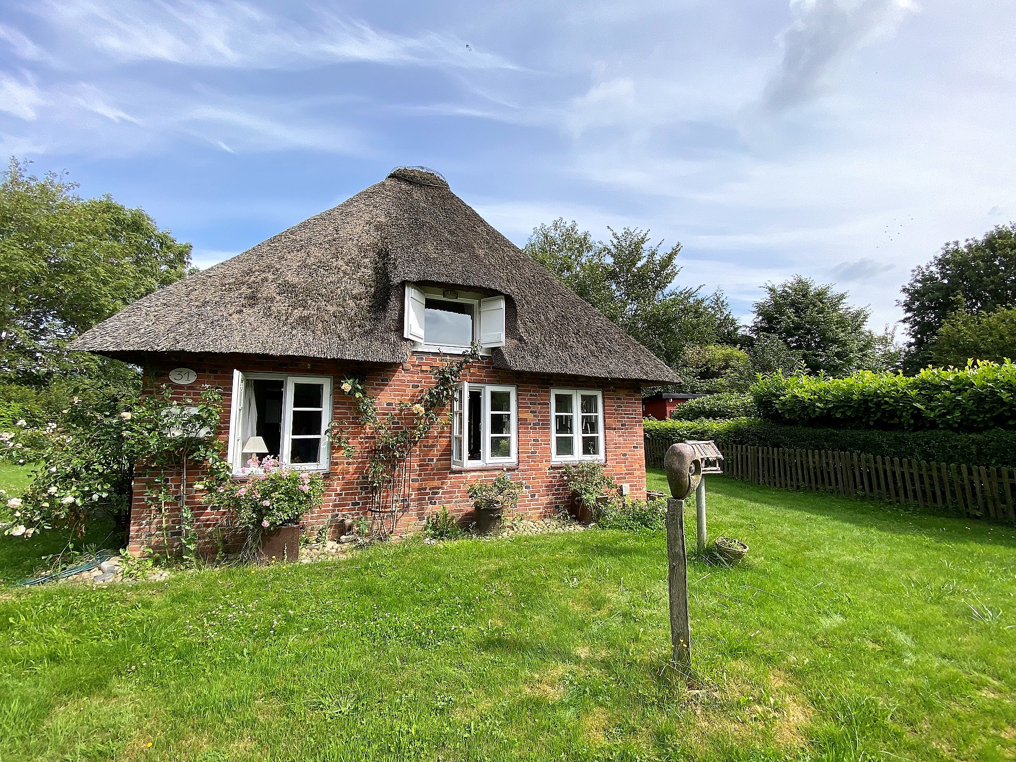 Reetdachhaus direkt vor Sylt & Dänemark Immobilien an Nord und