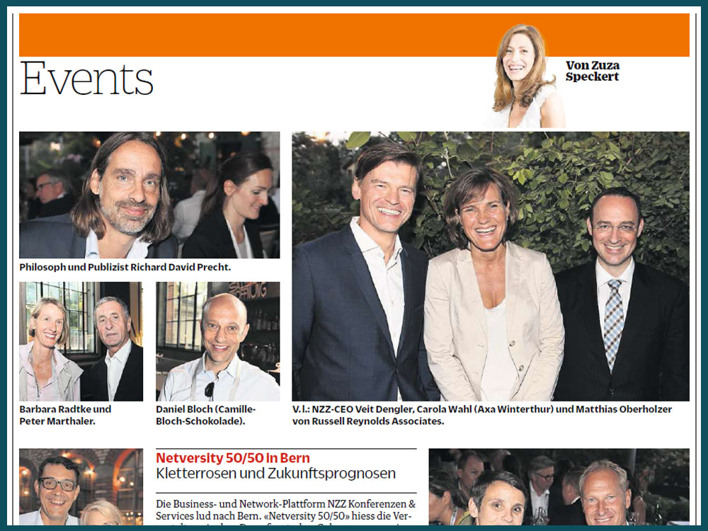 NZZ Konferenz Netversity 50/50