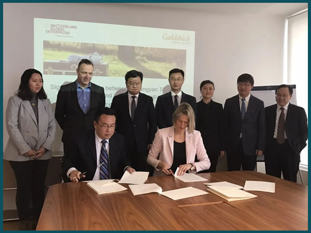 Kooperation von Goldstück mit der Dujiangyan Vocational School