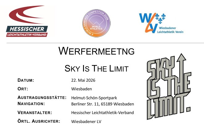 "Sky is the limit" am 22. Mai