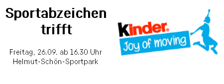 Sportabzeichen trifft "kinder joy of moving"