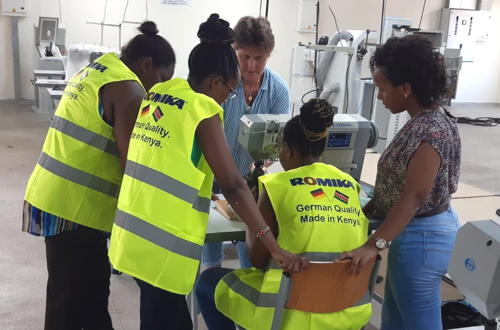 Vocational training in shoe manufacturing, Kenya