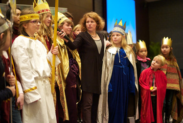 Die Sternsinger sind mit eingezogen und brachten allen ihren Segen