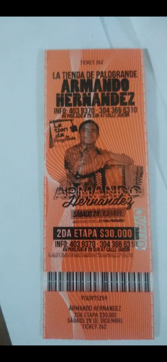 Armando Hernández y su combo en La Tienda de Palogrande 28 dic 2019