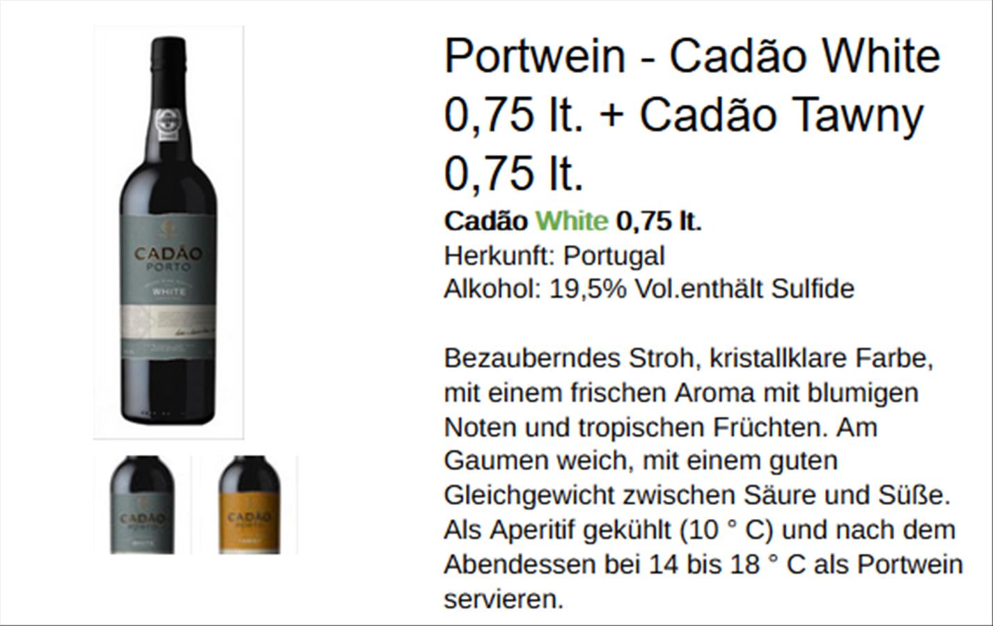 Cadão Portweine online kaufen