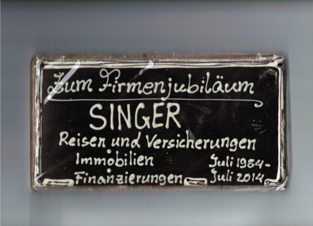 Über 40 Jahre SINGER Reisen &  Versicherungen...