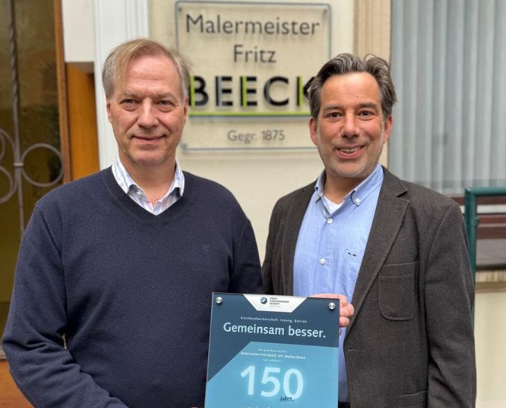 150 Jahre Malermeister Fritz Beeck – Farbe, Tradition und Zukunft
