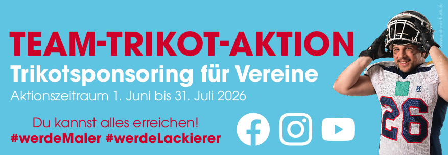 Für Innungsbetriebe aus NRW: Team-Trikot-Aktion 2026 - Aktionszeitraum vom 1. Juni bis 31. Juli 2026