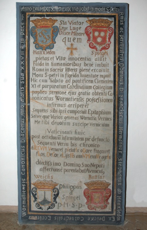 Propst Philipp von Spiegel zu Diesenberg (1691 - 1720)