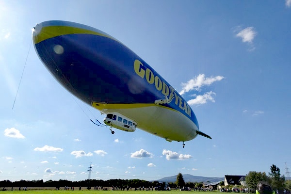 Mon survol de Francfort en Zeppelin