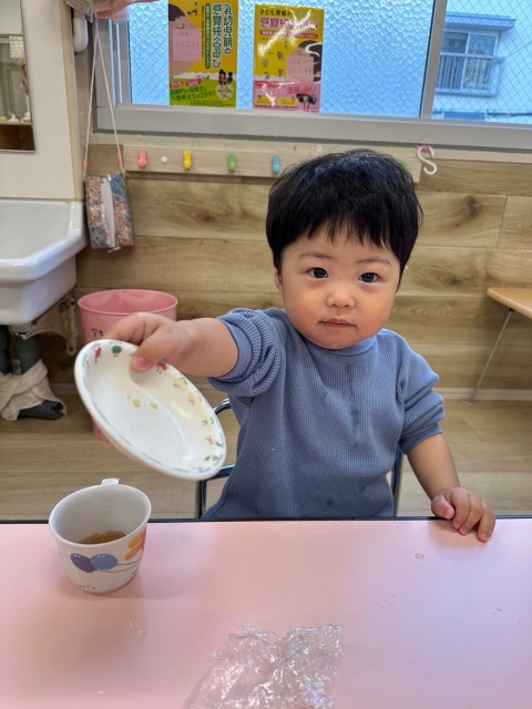 「おかわり～！」
