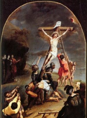 Kreuzigung des Jesus von Nazareth mit sich verdunkelnder Sonne, Cornelis de Vos, 1584–1651 wikipedia