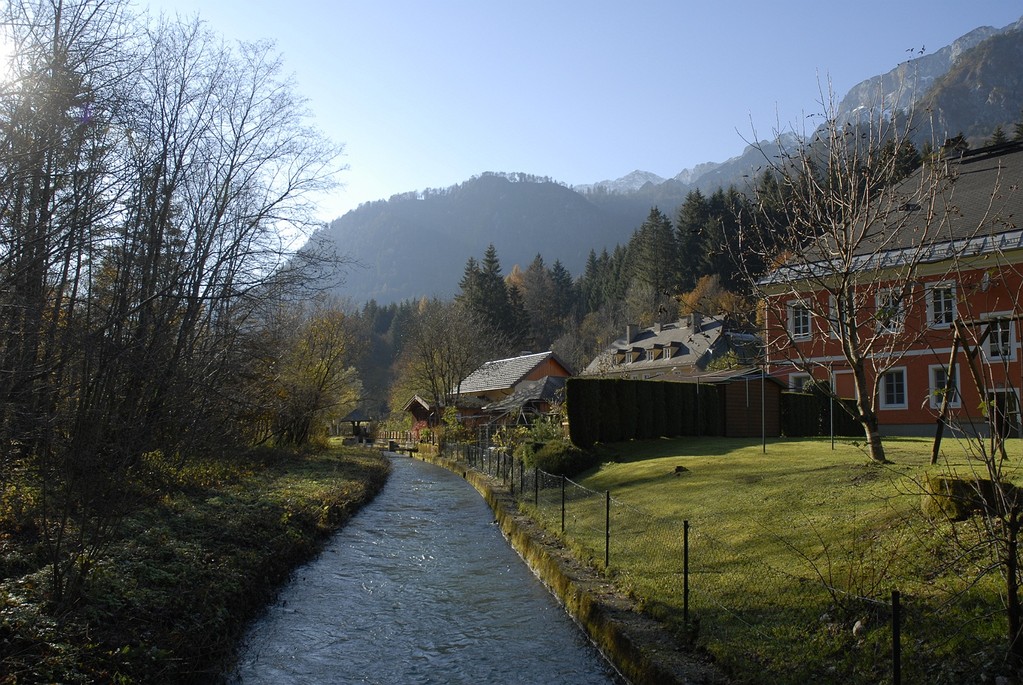 Hier beginnt der Almkanal: Am Fuße des Untersbergs.