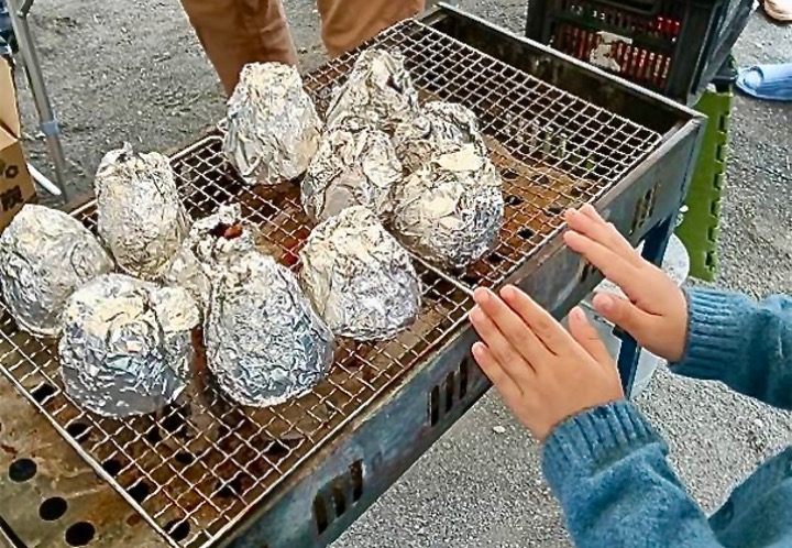 運動会→焼き芋会