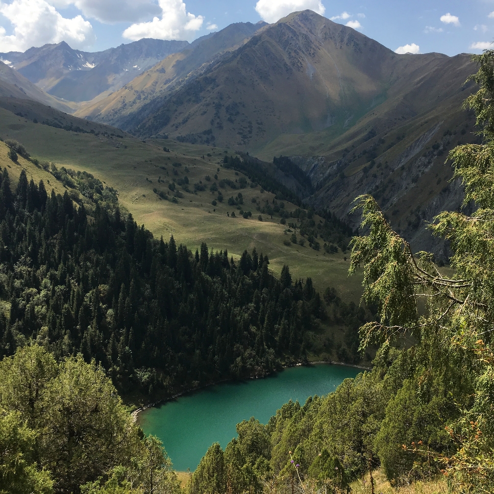 The  lakes  high in  the mountains of the South of the Kyrgyzstan