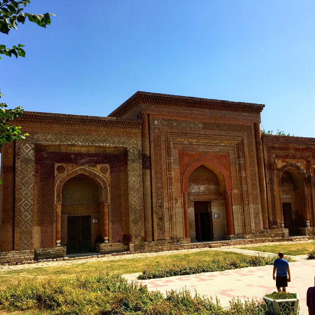 11th-12th century mausoleum in Özgön city. Southern Kyrgyzstan